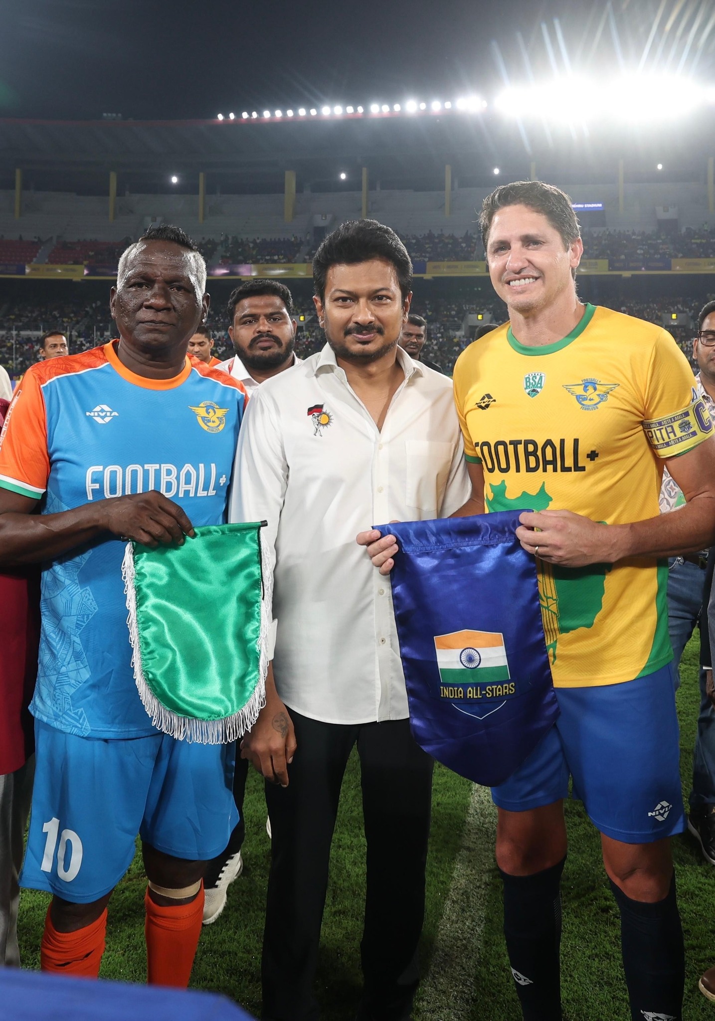 Deputy Chief Minister of Tamil Nadu Udhayanidhi Stalin at the Gammen Sports Brazil Legend India Tour Event